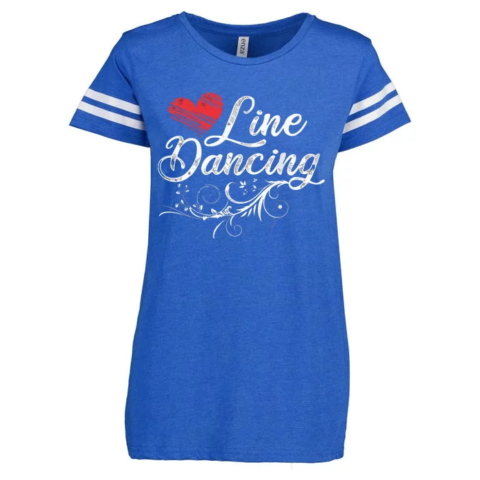 Line Dancing Line Dance Enza Ladies Jersey Football T-Shirt