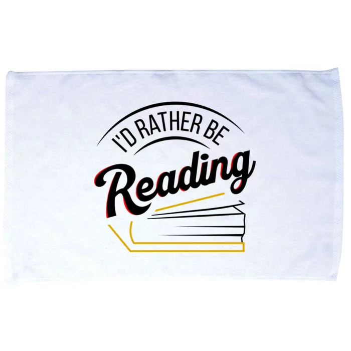 Librarian Design Libraries Id Rather Be Reading Cute Gift Microfiber Hand Towel