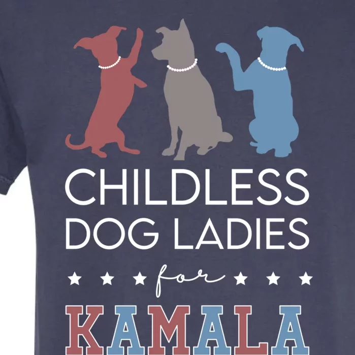 Less Dog Ladies For Kamala Voting For Kamala Harris Gift Garment-Dyed Heavyweight T-Shirt