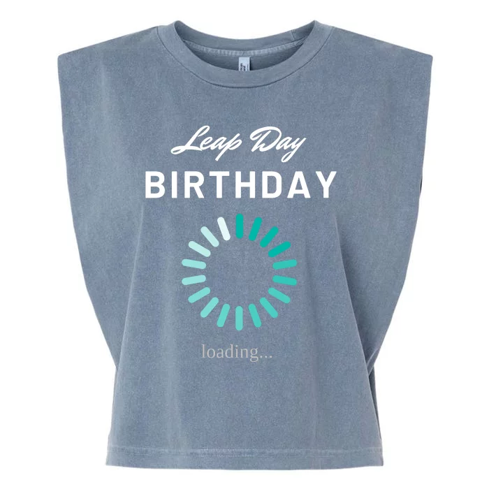 Leap Day Loading Birthday Garment-Dyed Women's Muscle Tee