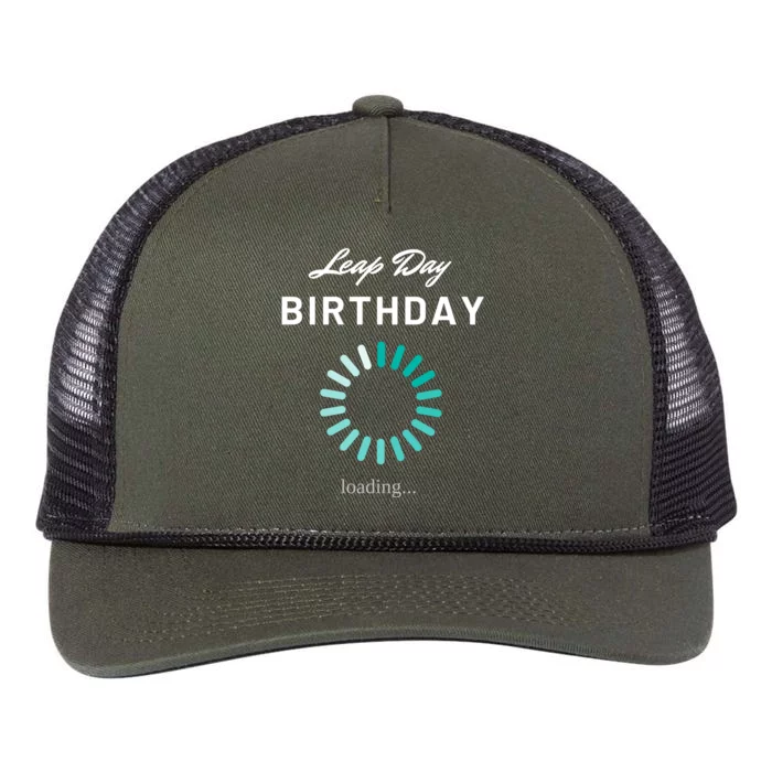 Leap Day Loading Birthday Retro Rope Trucker Hat Cap