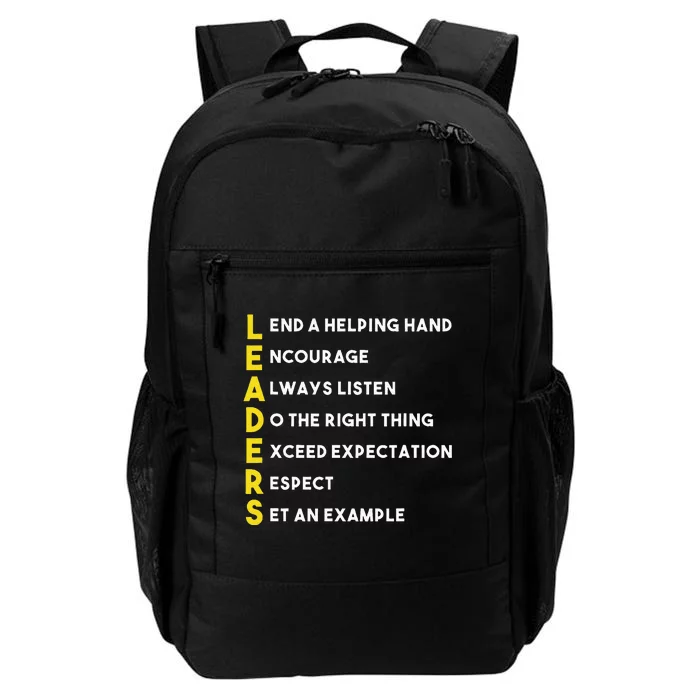 Leader Definition Leadership Office Teamwork Influencer Boss Daily Commute Backpack