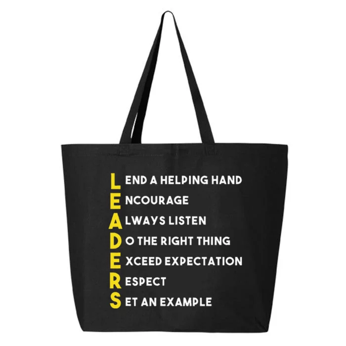 Leader Definition Leadership Office Teamwork Influencer Boss 25L Jumbo Tote