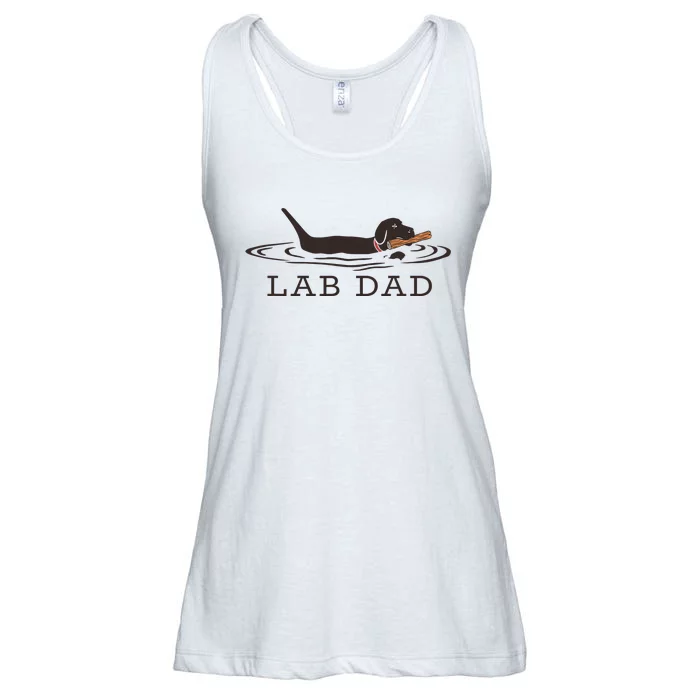 Lab Dad Labrador Retriever Dog Owner Ladies Essential Flowy Tank