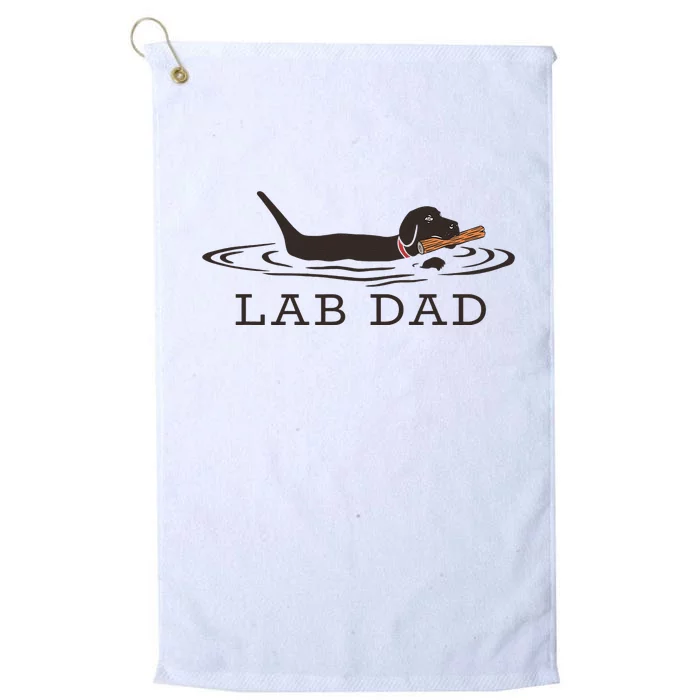 Lab Dad Labrador Retriever Dog Owner Platinum Collection Golf Towel