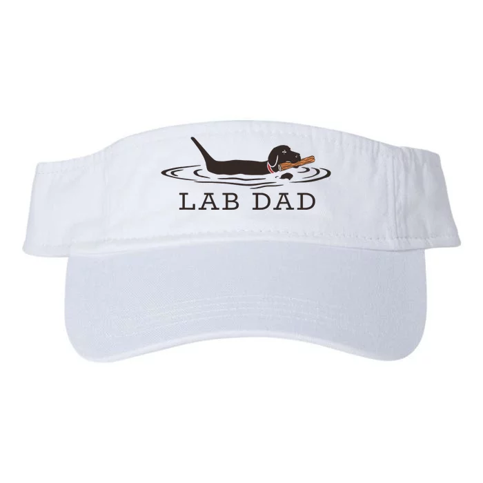 Lab Dad Labrador Retriever Dog Owner Valucap Bio-Washed Visor