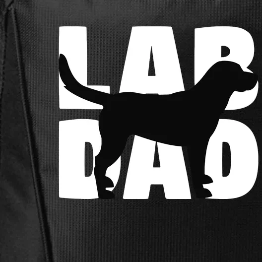 Lab Dad Labrador Retriever Dad Gift For Dog Dads City Backpack