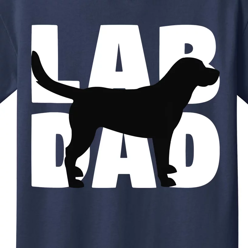 Lab Dad Labrador Retriever Dad Gift For Dog Dads Kids T-Shirt