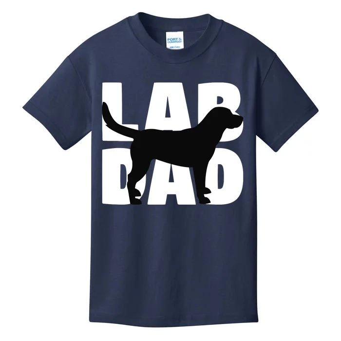 Lab Dad Labrador Retriever Dad Gift For Dog Dads Kids T-Shirt