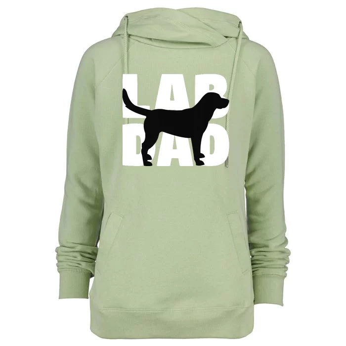 Lab Dad Labrador Retriever Dad Gift For Dog Dads Womens Funnel Neck Pullover Hood