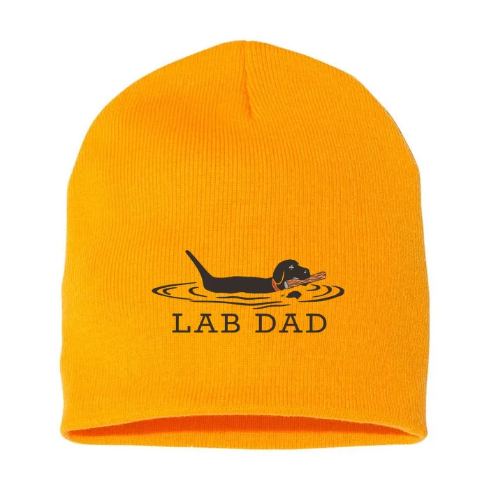 Lab Dad Labrador Retriever Dog Owner Short Acrylic Beanie