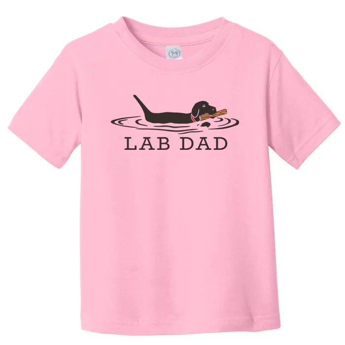 Lab Dad Labrador Retriever Dog Owner Toddler T-Shirt