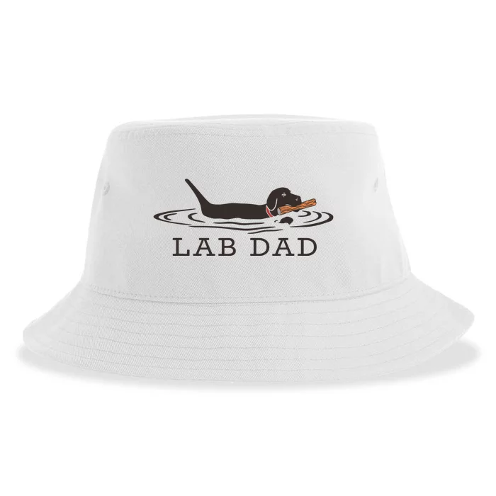 Lab Dad Labrador Retriever Dog Owner Sustainable Bucket Hat