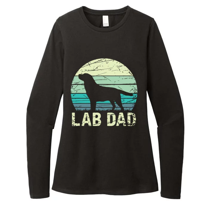 Lab Dad Labrador Womens CVC Long Sleeve Shirt