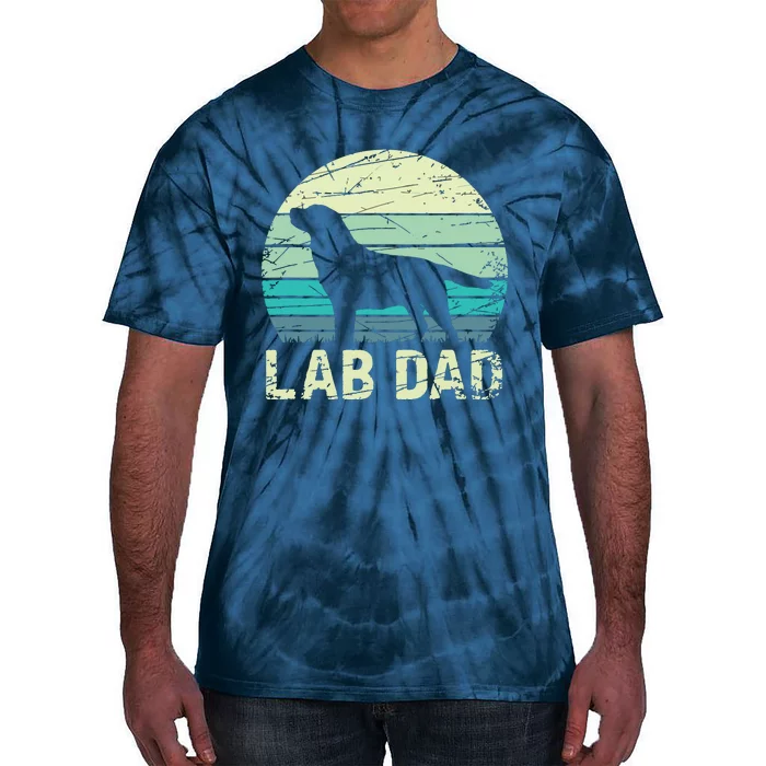 Lab Dad Labrador Tie-Dye T-Shirt