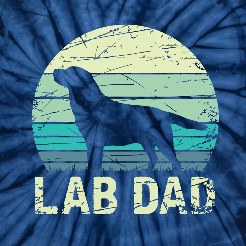 Lab Dad Labrador Tie-Dye T-Shirt