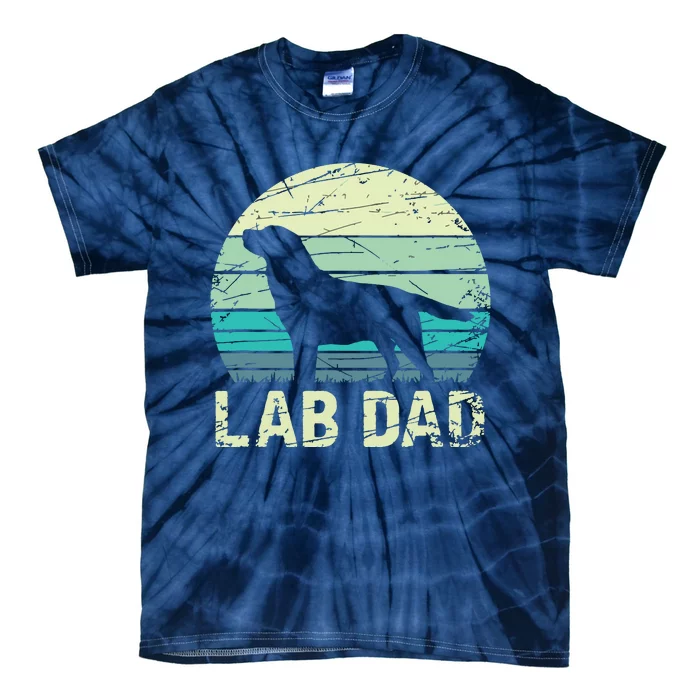 Lab Dad Labrador Tie-Dye T-Shirt