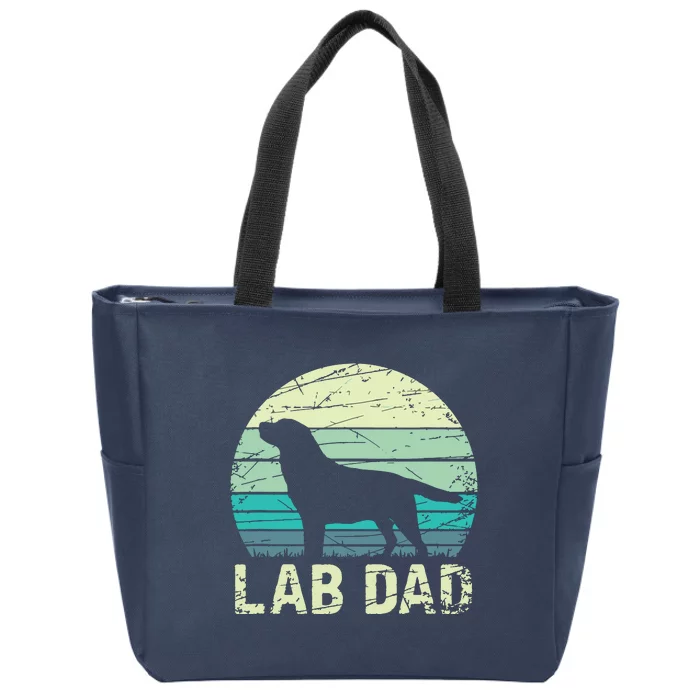 Lab Dad Labrador Zip Tote Bag