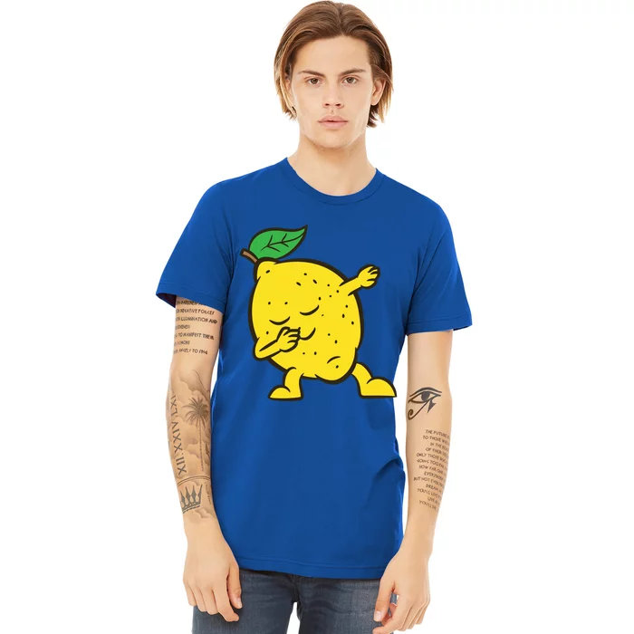 Lemon Dabbing Lemon Fruit Love Lemons Gift Premium T-Shirt