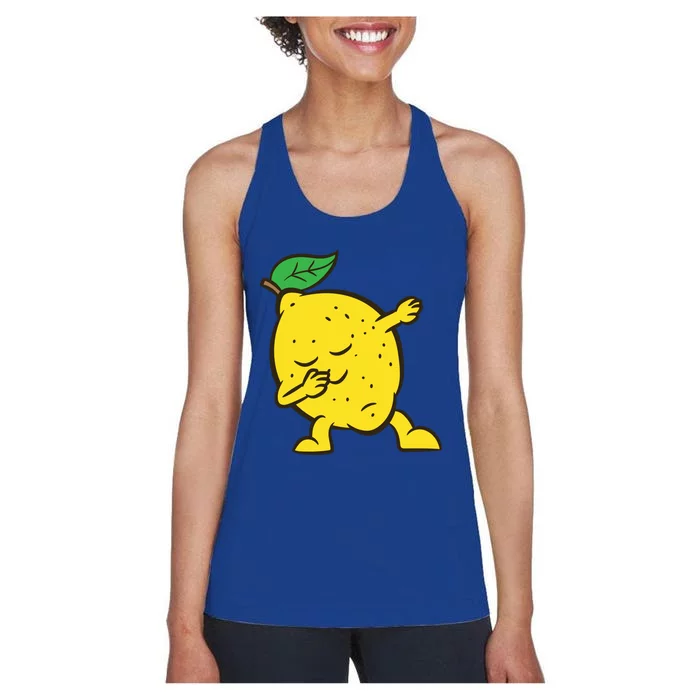 Lemon Dabbing Lemon Fruit Love Lemons Gift Women's Racerback Tank