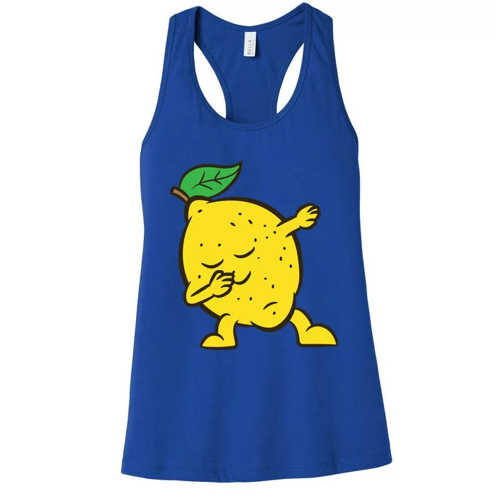 Lemon Dabbing Lemon Fruit Love Lemons Gift Women's Racerback Tank