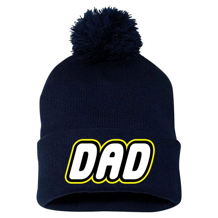 Lego Dad Pom Pom 12in Knit Beanie