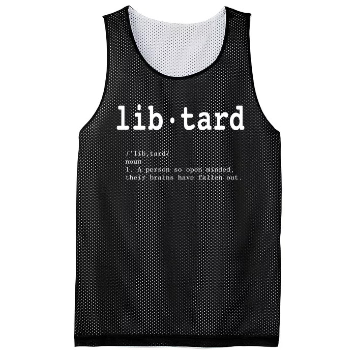 Libtard Definition Mesh Reversible Basketball Jersey Tank