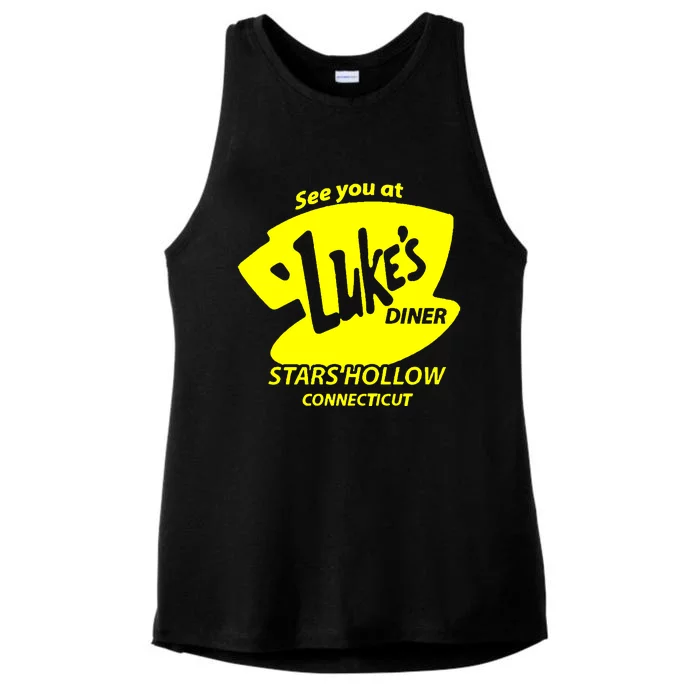 Lukes Diner Ladies Tri-Blend Wicking Tank