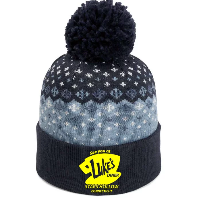 Lukes Diner The Baniff Cuffed Pom Beanie