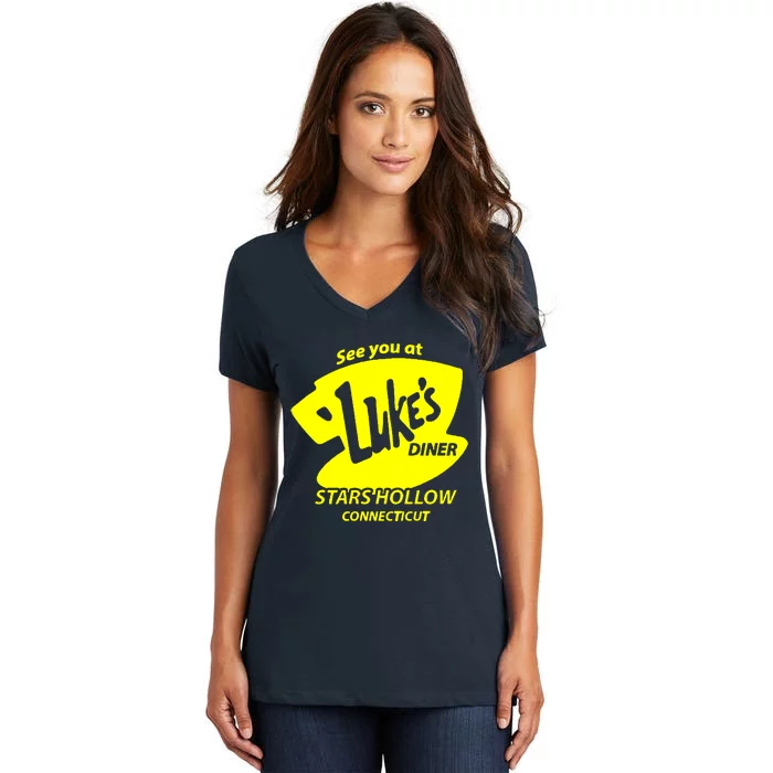 Lukes Diner Women's V-Neck T-Shirt