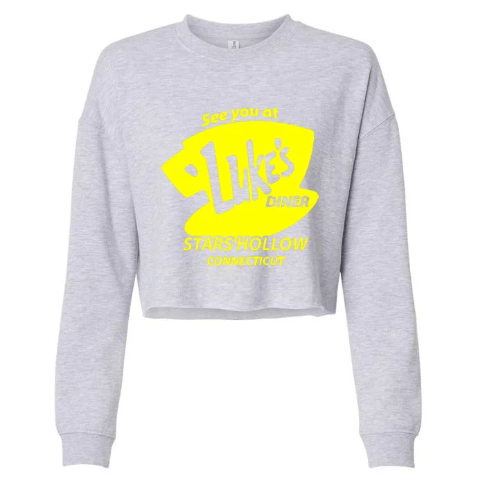 Lukes Diner Cropped Pullover Crew