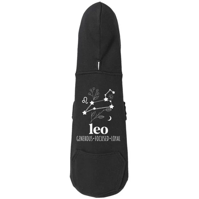 Leo Definition Leo Zodiac Sign Leo Birthday Doggie 3-End Fleece Hoodie