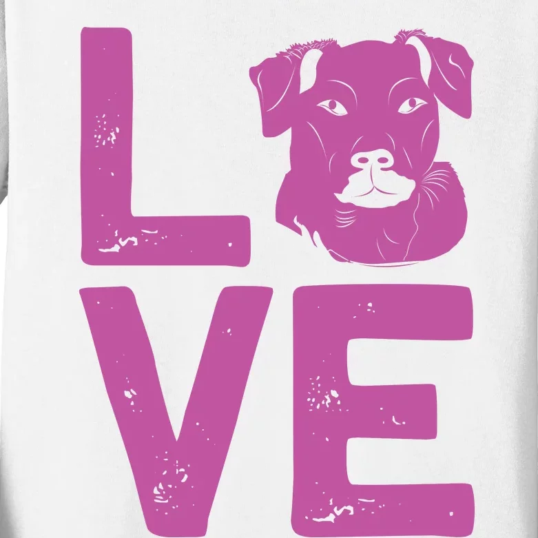 Love Dog Kids Long Sleeve Shirt