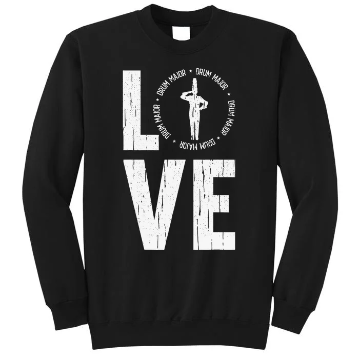 Love Drum Major Cool Marching Band Director Sweatshirt