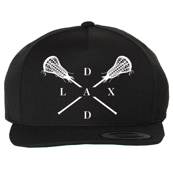 Lax Dad Me.ns Lacrosse For Lacrosse Dad Wool Snapback Cap