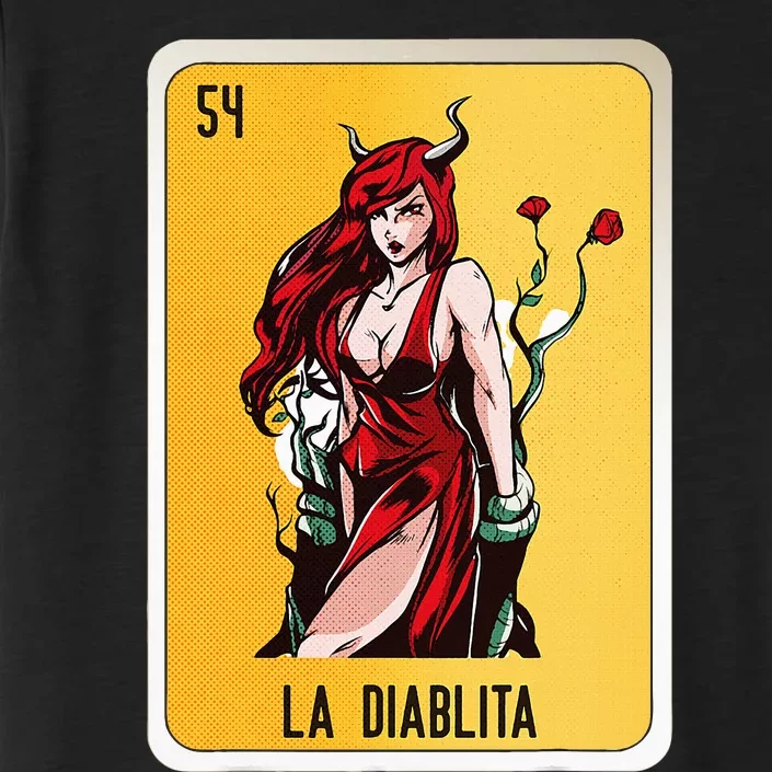 La Diablita Mexican Slang Chicano Bingo Cards ChromaSoft Performance T-Shirt