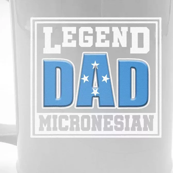 Legend Dad Micronesian Micronesia Flag Gift Father Day Front & Back Beer Stein