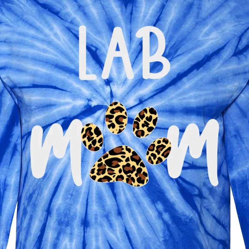 Lab Dog Mom Gift Funny Labrador Retriever Dog Lover Cool Gift Tie-Dye Long Sleeve Shirt