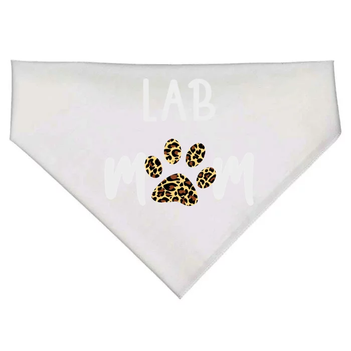 Lab Dog Mom Gift Funny Labrador Retriever Dog Lover Cool Gift USA-Made Doggie Bandana