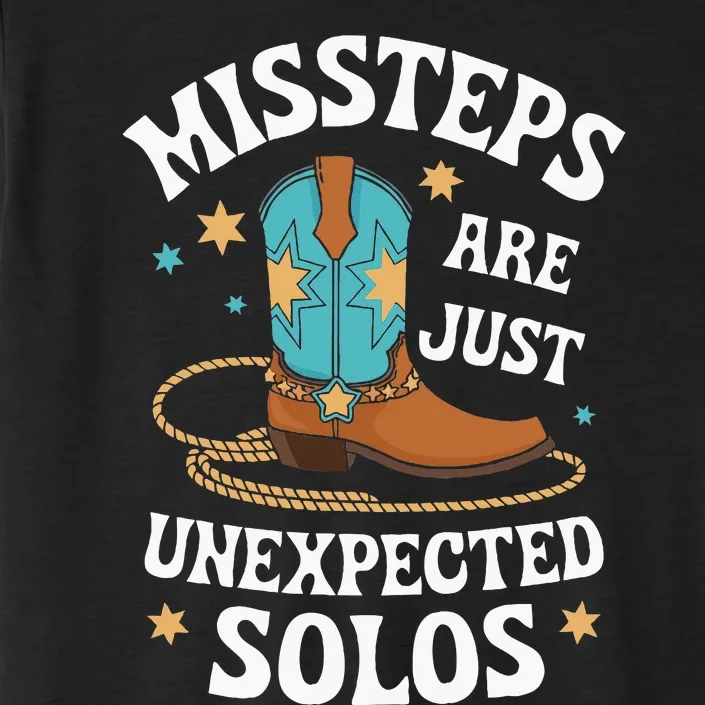 Line Dancing Missteps Are Just Unexpected Solos Line Dancer ChromaSoft Performance T-Shirt