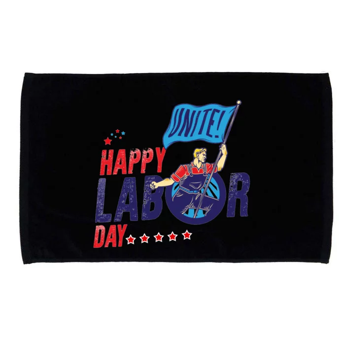 Labor Day Meaningful Gift Happy United Labor Day Proud Meaningful Gift Microfiber Hand Towel