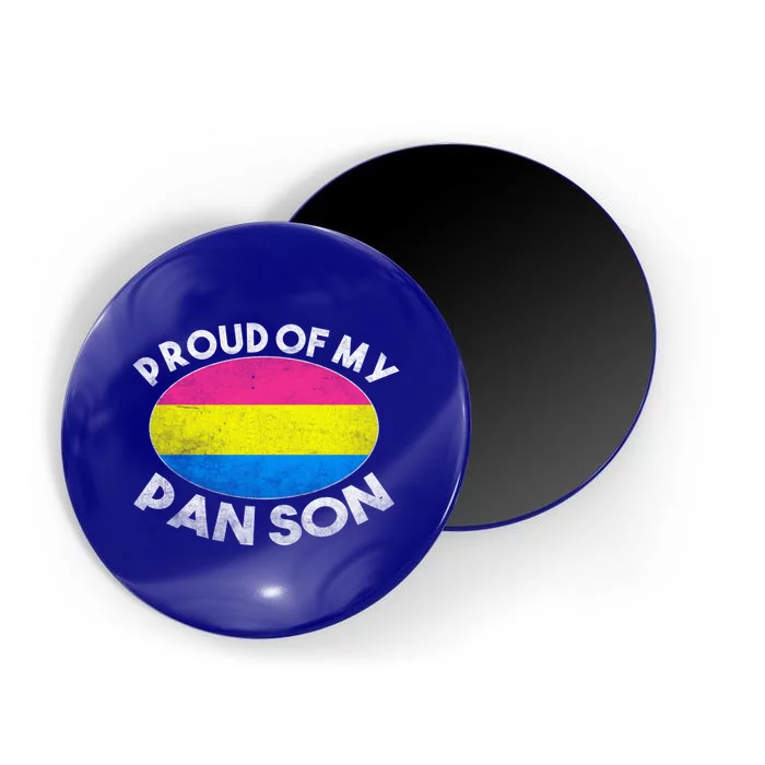 Lgbt Dad Mom Heart Proud Of My Pansexual Son Pan Pride Flag Cool Gift Magnet