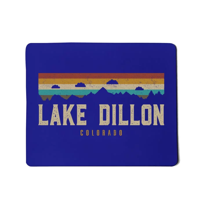 Lake Dillon Mountains Colorado Hiking Outdoors Retro Gift Mousepad