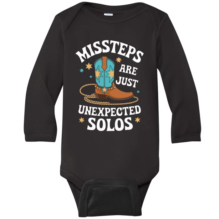 Line Dancing Missteps Are Just Unexpected Solos Line Dancer Baby Long Sleeve Bodysuit