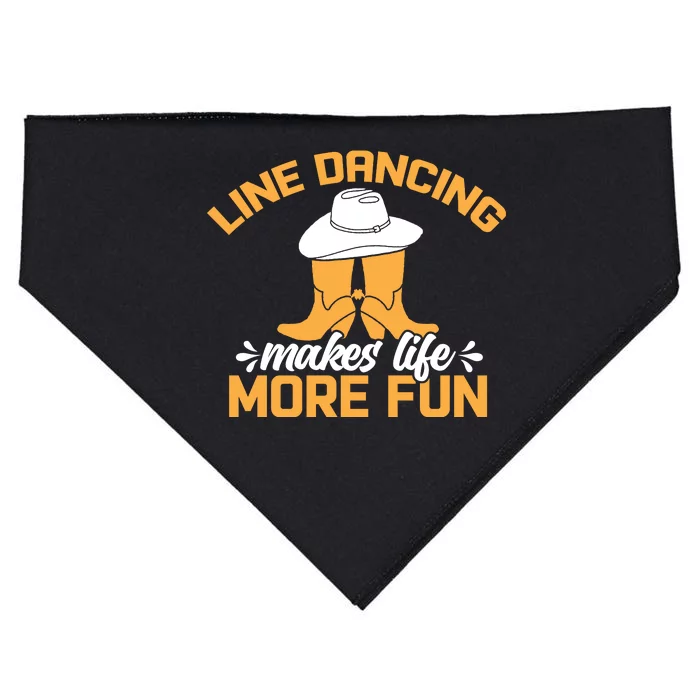 Line Dancing Makes Life More Fun USA-Made Doggie Bandana