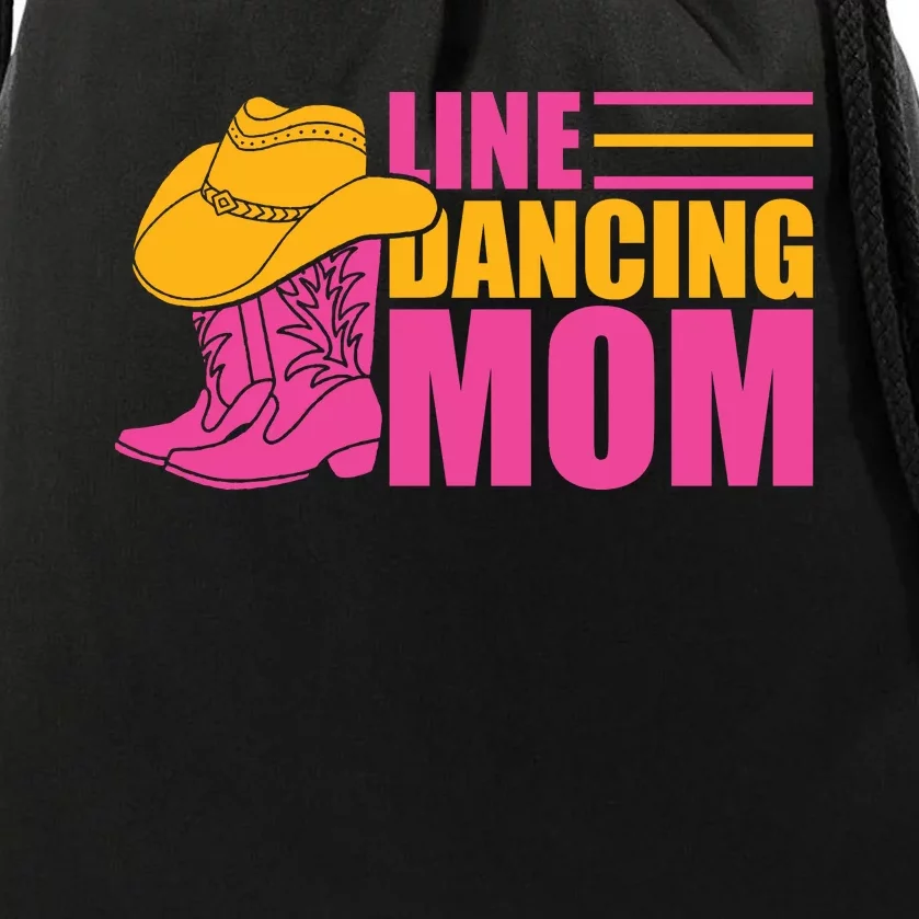 Line Dancing Mom T Drawstring Bag