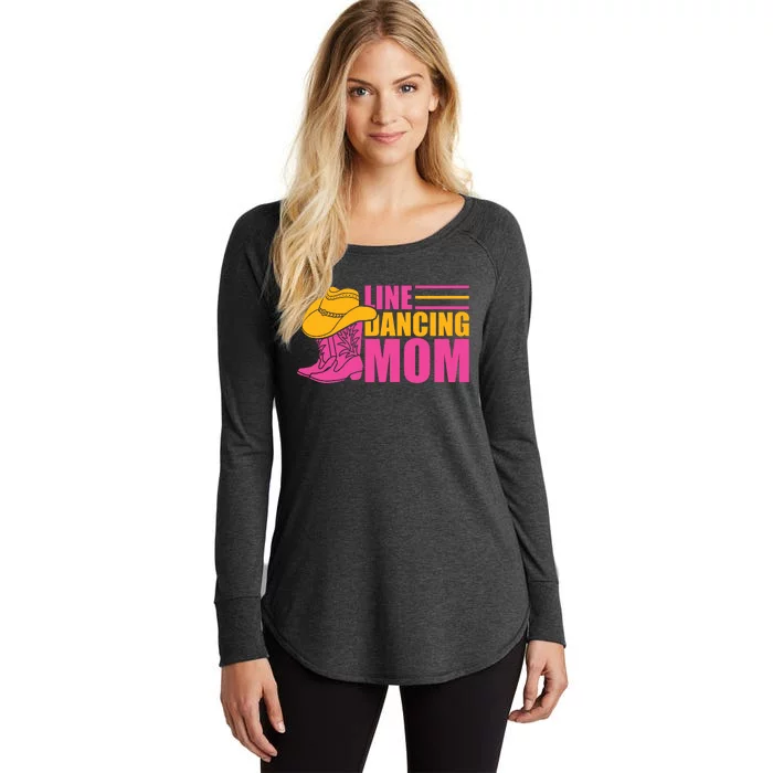 Line Dancing Mom T Women's Perfect Tri Tunic Long Sleeve Shirt