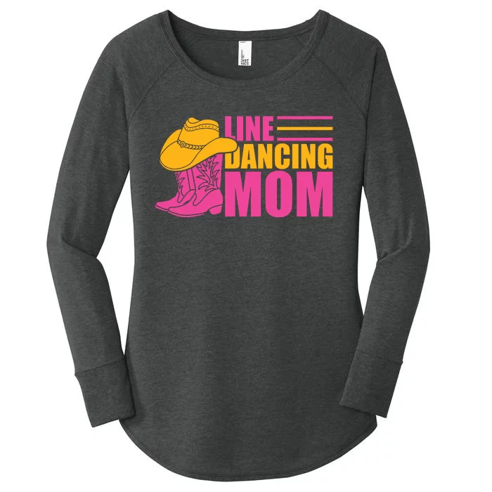 Line Dancing Mom T Women's Perfect Tri Tunic Long Sleeve Shirt