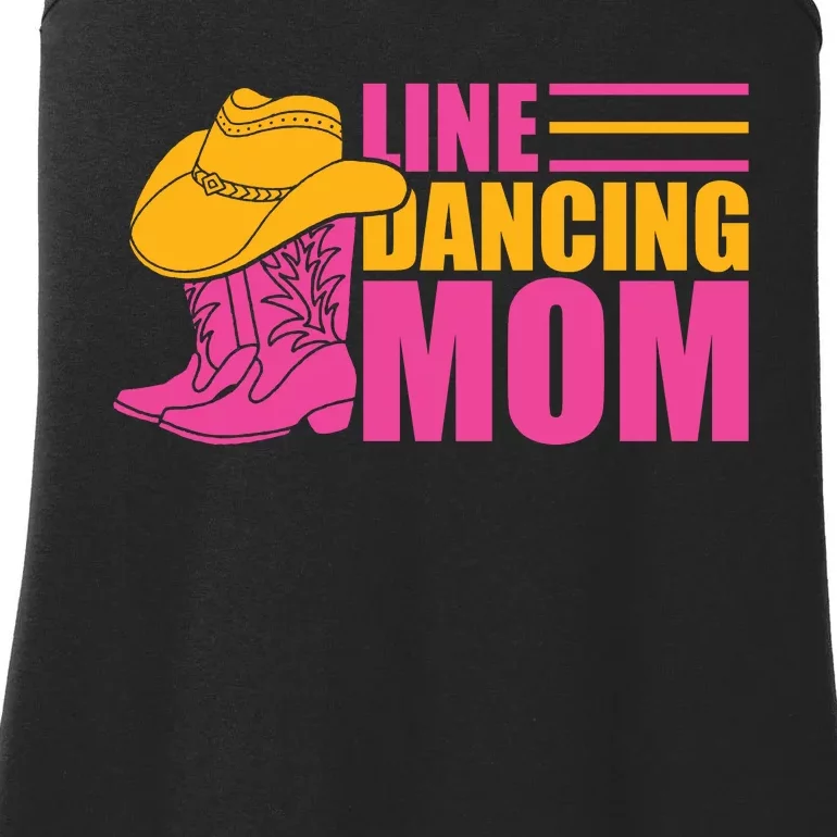 Line Dancing Mom T Ladies Essential Tank