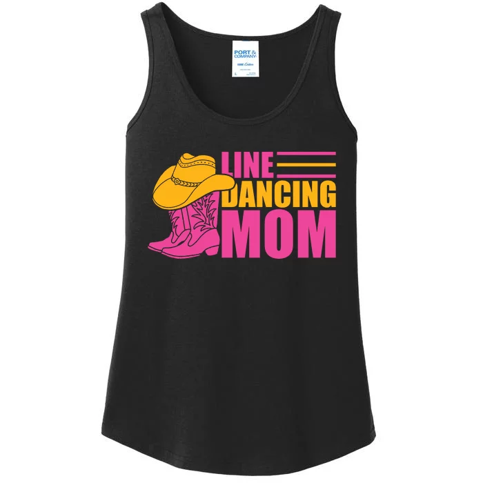 Line Dancing Mom T Ladies Essential Tank